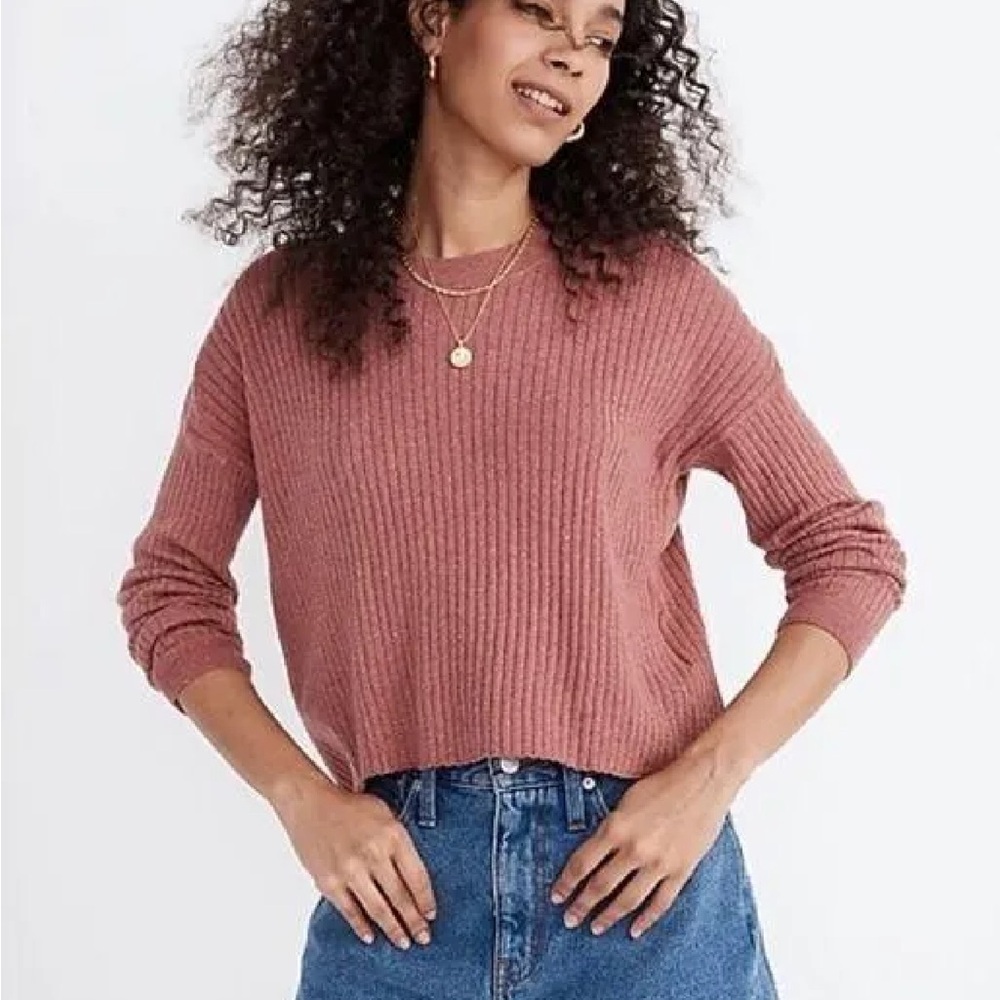 Madewell Donegal Lawson ribbed crew neck sweater